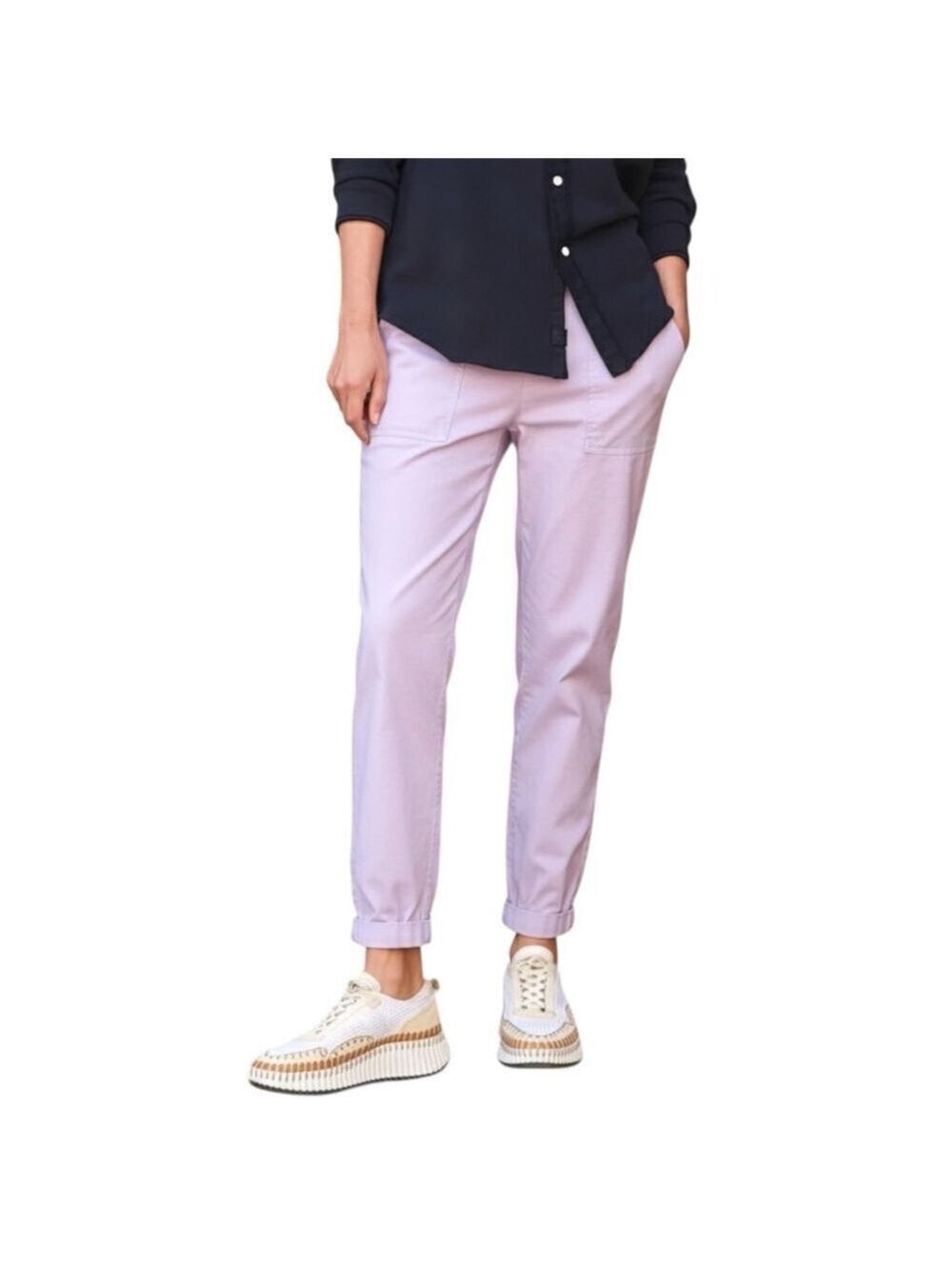 Frank & Eileen Jameson Utility Joggers Size 4 Lavender